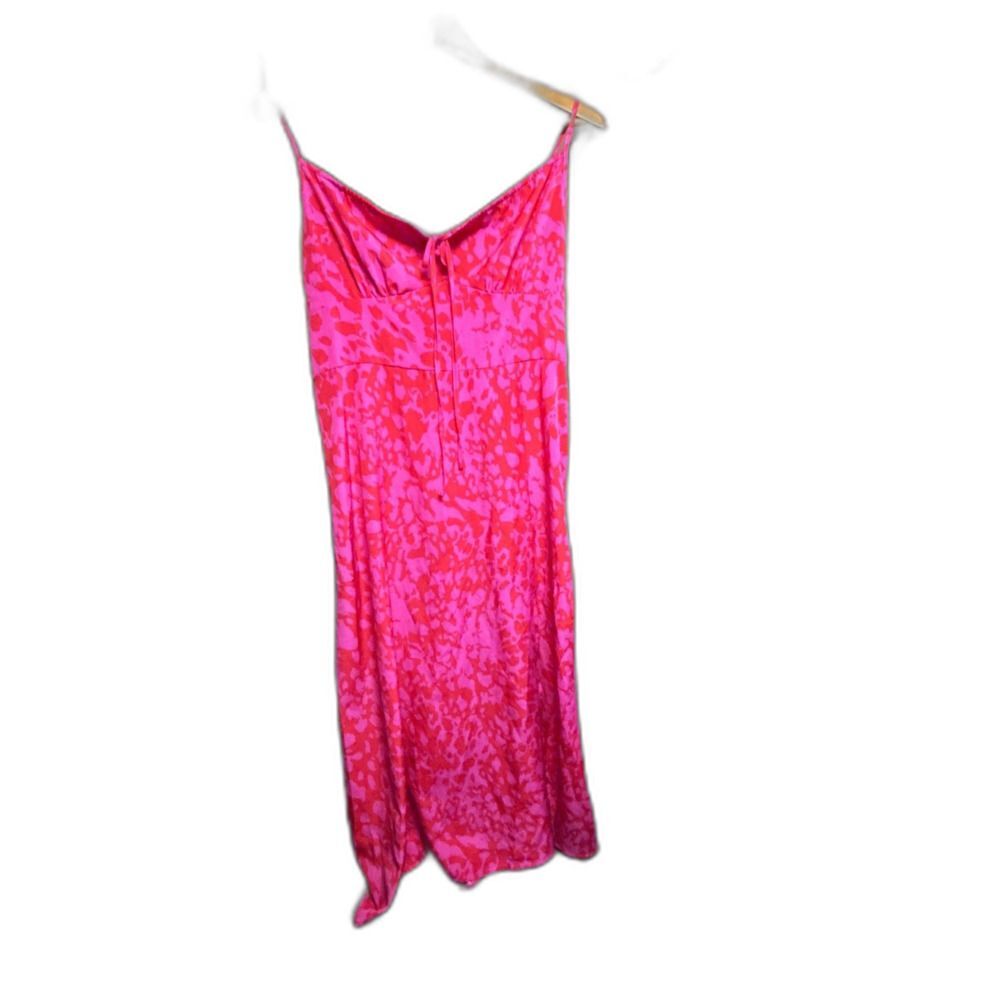 Vintage Flirty Flowy Split Leg Nightgown Sleeveless Lounge Maxi Slip Dress